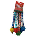 BIRDIE BIRD TOY TUBES WITH POM POMS LARGE