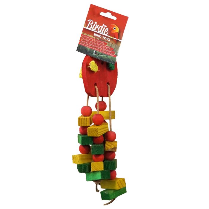 BIRDIE BIRD TOY STRAWBERRY PILE MEDIUM/LARGE