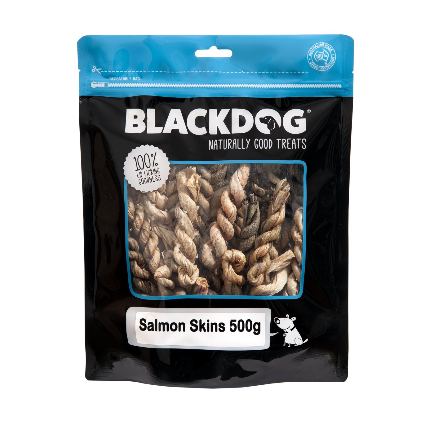BLACKDOG SALMON SKINS 500G