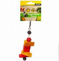 PET ONE VEGGIE WOOD CHEW CHEESE BLOCKS HANGING 14.5CM