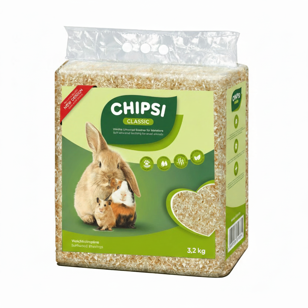 CHIPSI SMALL ANIMAL WOOD SHAVINGS BEDDING CLASSIC 3.2KG