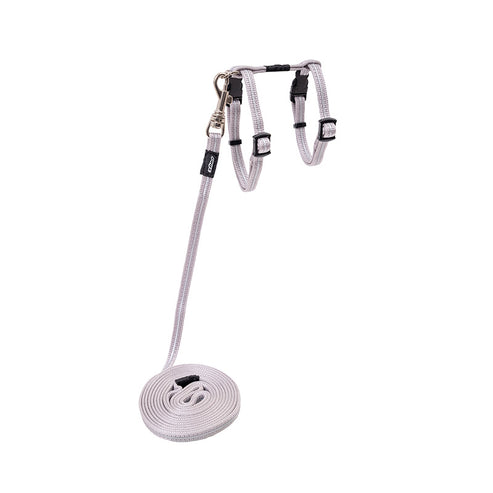 ROGZ ALLEY CAT CONTROL HARNESS SILVER