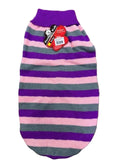 PETONE KOMFY KNIT DOG JUMPER PURPLE STRIPE 55CM