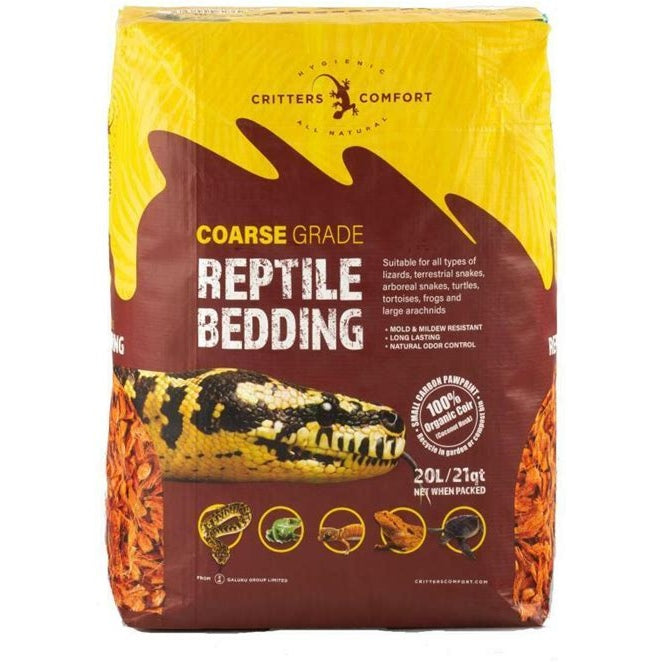CRITTERS COMFORT COARSE GRADE REPTILE BEDDING 20L