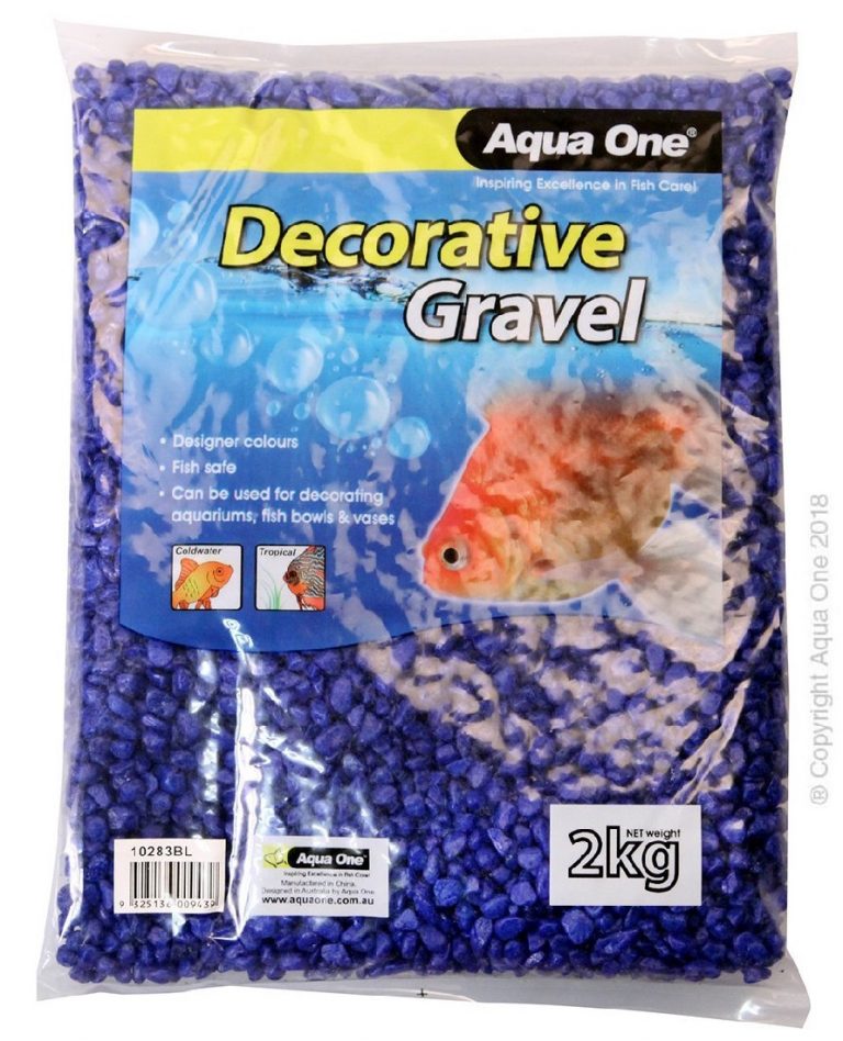 AQUA ONE DECORATIVE GRAVEL DEEP BLUE 2KG