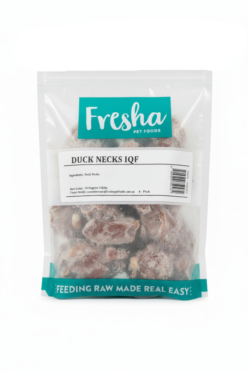 FRESHA PET FOOD FROZEN DUCK NECKS 4 PACK