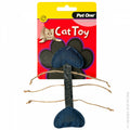 PET ONE CAT TOY FISH SKELETON GREY BLUE 14.5CM
