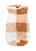 FUZZYARD TURTLE TEDDY SWEATER CHECKERED TAN