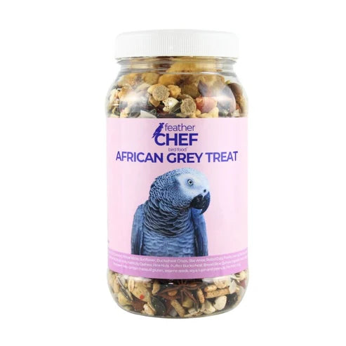FEATHER CHEF AFRICAN GREY TREAT BIRD FOOD 350G