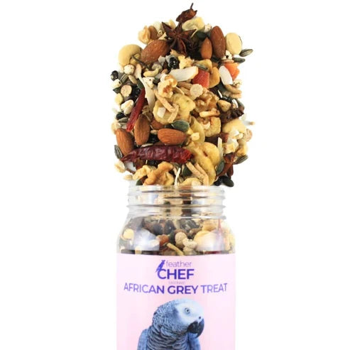 FEATHER CHEF AFRICAN GREY TREAT BIRD FOOD 350G