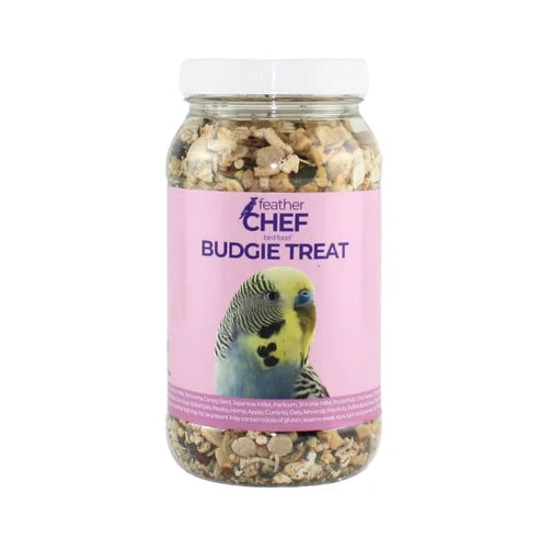 FEATHER CHEF BUDGIE TREAT BIRD FOOD 350G