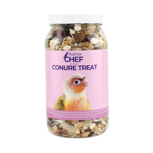 FEATHER CHEF CONURE TREAT BIRD FOOD 350G