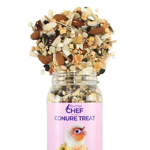 FEATHER CHEF CONURE TREAT BIRD FOOD 350G