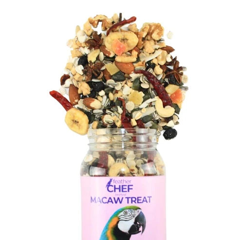 FEATHER CHEF MACAW TREAT BIRD FOOD 350G
