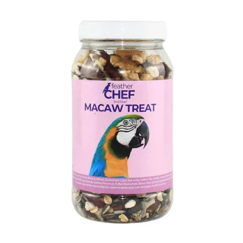 FEATHER CHEF MACAW TREAT BIRD FOOD 350G