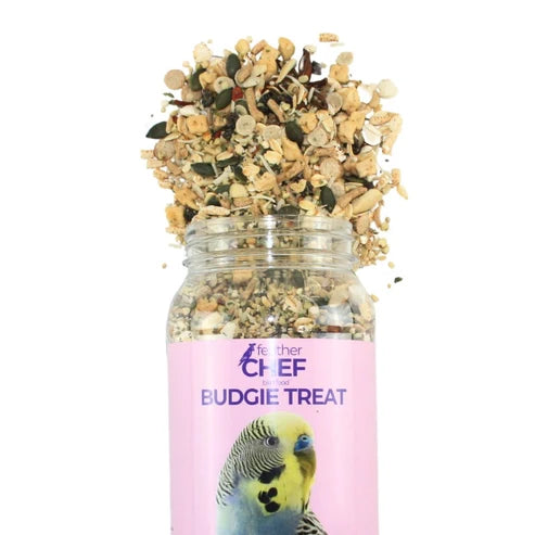 FEATHER CHEF BUDGIE TREAT BIRD FOOD 350G