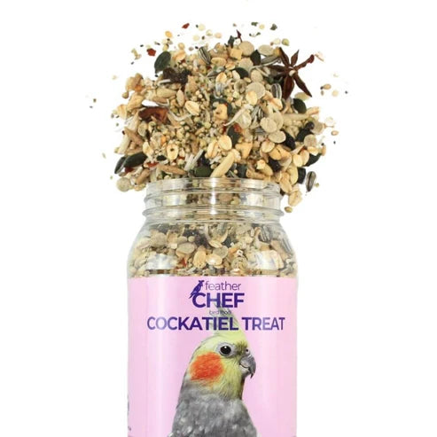 FEATHER CHEF COCKATIEL TREAT BIRD FOOD 350G