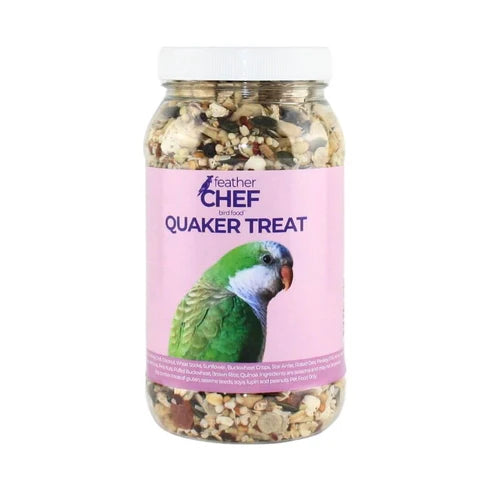 FEATHER CHEF QUAKER TREAT BIRD FOOD 350G