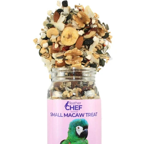 FEATHER CHEF SMALL MACAW TREAT BIRD FOOD 350G