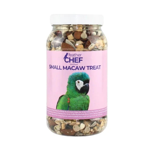 FEATHER CHEF SMALL MACAW TREAT BIRD FOOD 350G