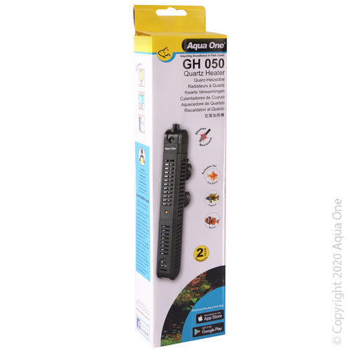 AQUA ONE GH50 QUARTZ GLASS HEATER 50W