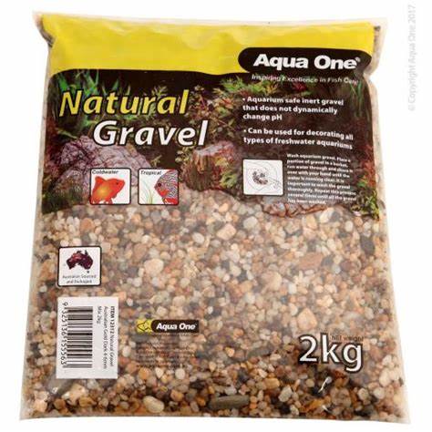 AQUA ONE NATURAL GRAVEL GOLD DARK 2KG