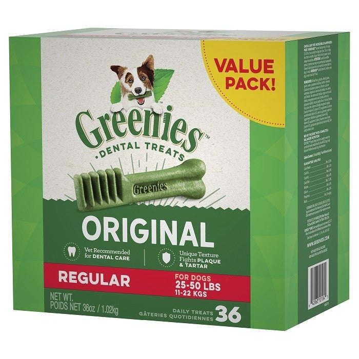 GREENIES ORIGINAL REGULAR 1KG 36 PACK