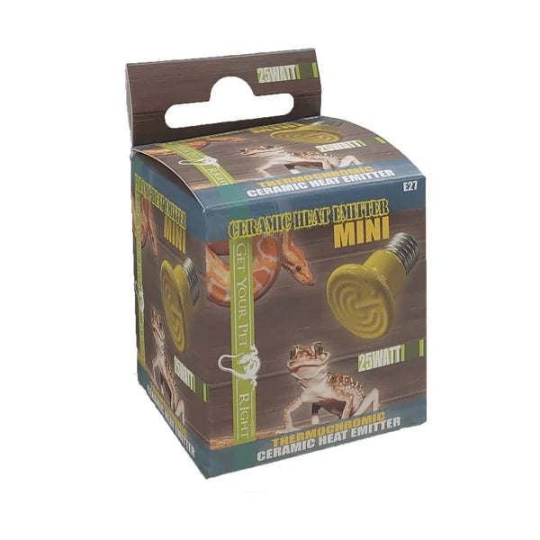 GET YOUR PET RIGHT THERMOCHROMIC CERAMIC HEAT EMITTER 25W