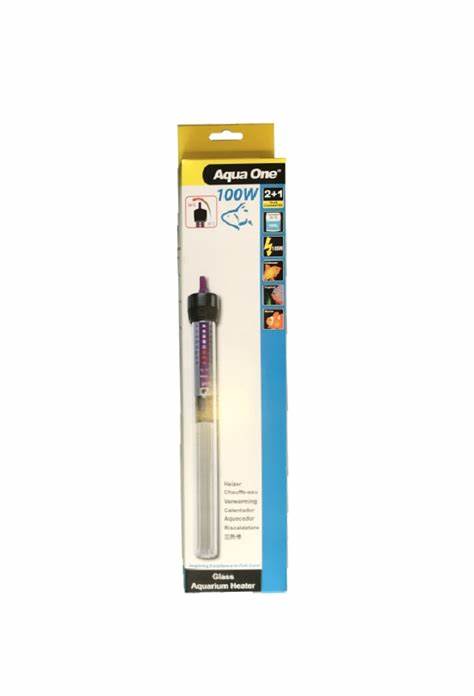 AQUA ONE HEATER 100W GLASS 24.5CM