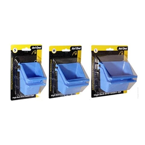 AVI ONE FEEDER HIGH BACK WITH PERCH 2 PACK SMALL
