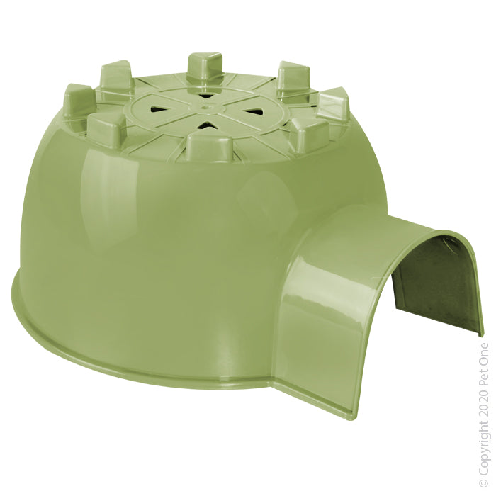 PET ONE SMALL ANIMAL IGLOO HIDE LARGE GREEN
