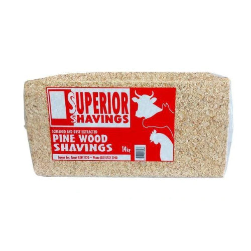 SUPERIOR SHAVINGS PINE WOOD BEDDING BALE 14KG
