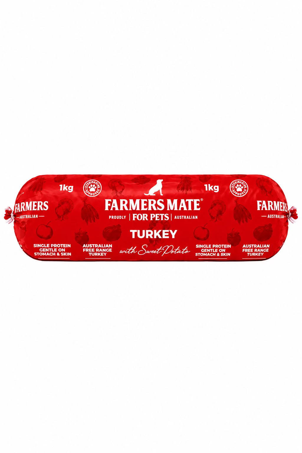 FARMERS MATE TURKEY DOG ROLL 1KG