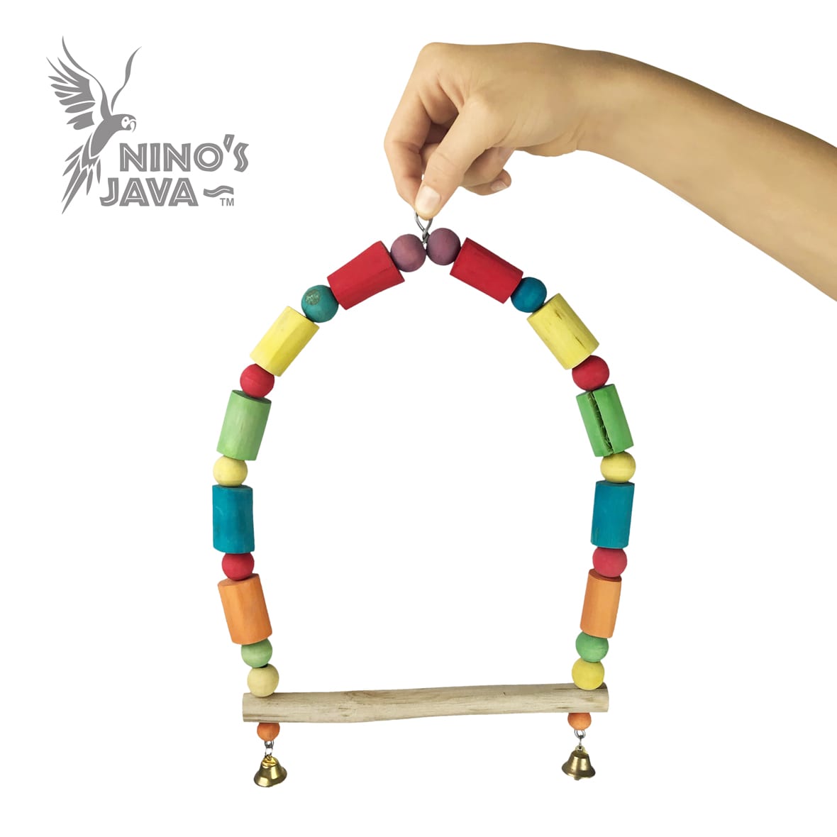 NINOS JAVA BIRD TOY RAINBOW SWING
