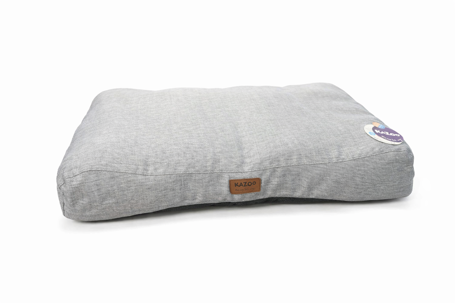 SOFT SLUMBER DOG BED LIGHT GREY LRG