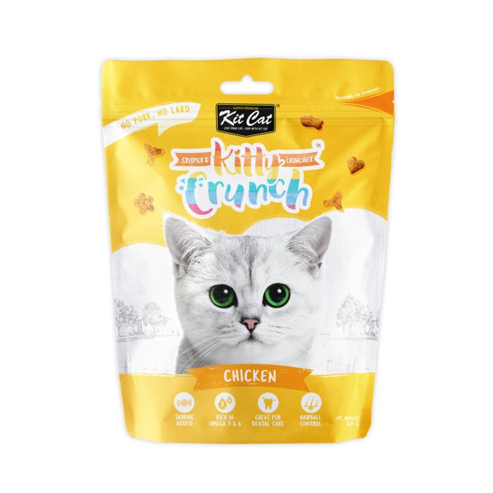 KIT CAT KITTY CRUNCH TREATS CHICKEN 60G