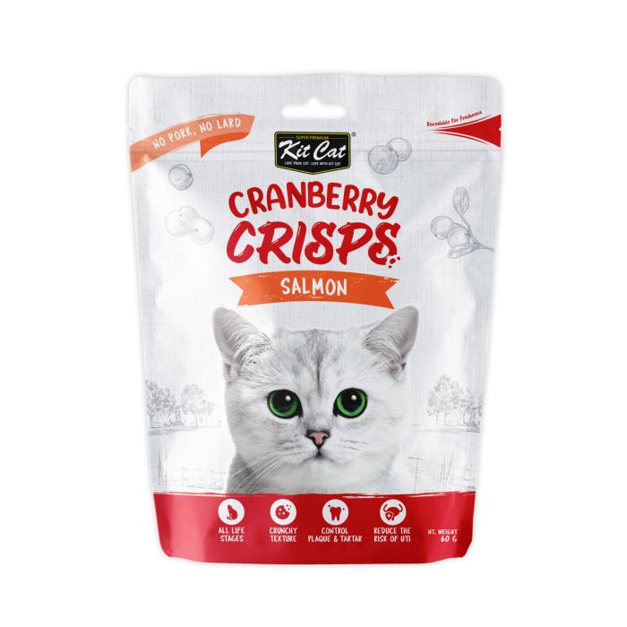 KIT CAT CRANBERRY CRISPS TREATS SALMON 60G