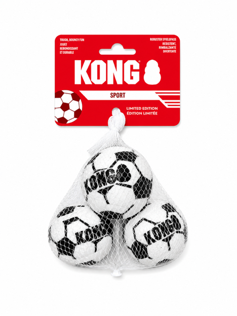 KONG DOG SPORT SOCCER BALLS 3PK SMALL