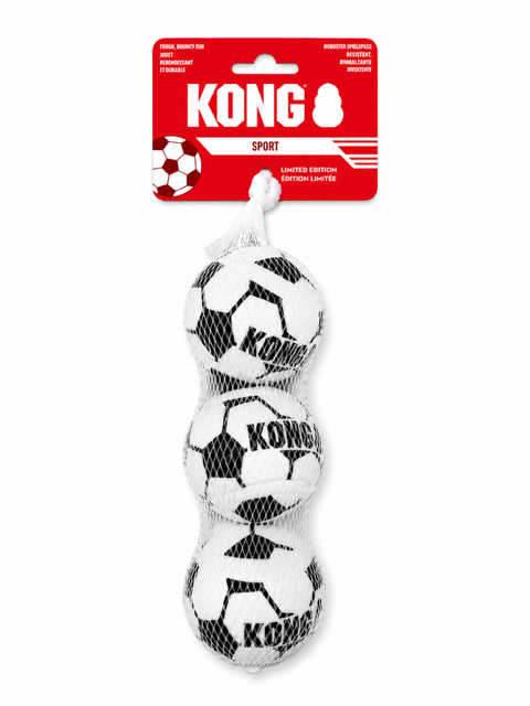 KONG DOG SPORT SOCCER BALLS 3PK