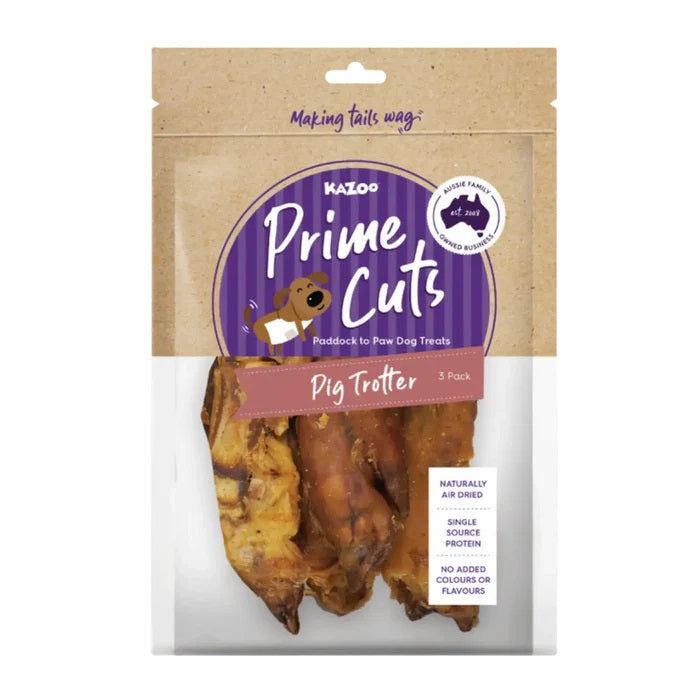 KAZOO PRIME CUTS PIG TROTTERS 3PK