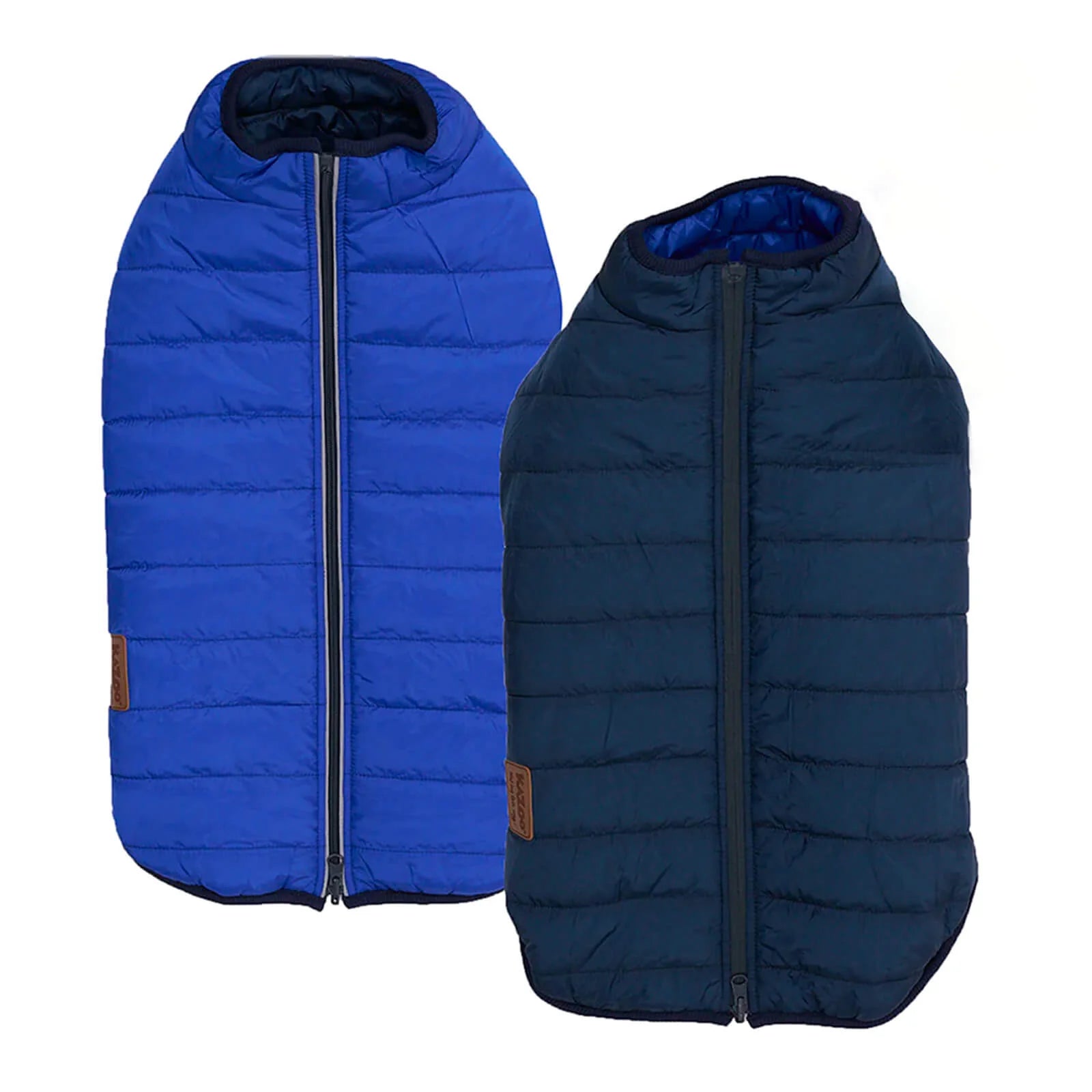 KAZOO DOG REVERSIBLE PUFFER JACKET BLUE & NAVY