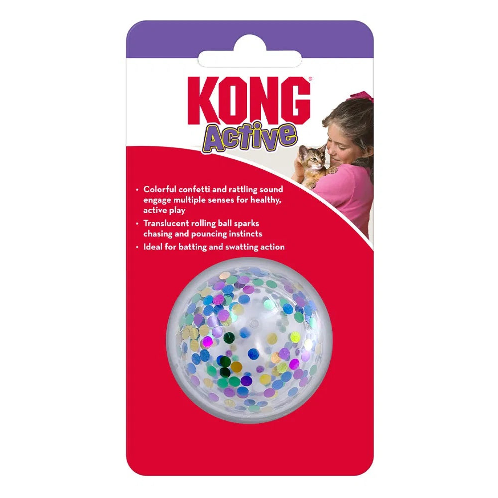 KONG CAT ACTIVE CONFETTI BALL
