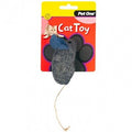 PET ONE CAT TOY MOUSE GREY BLUE 14.5CM