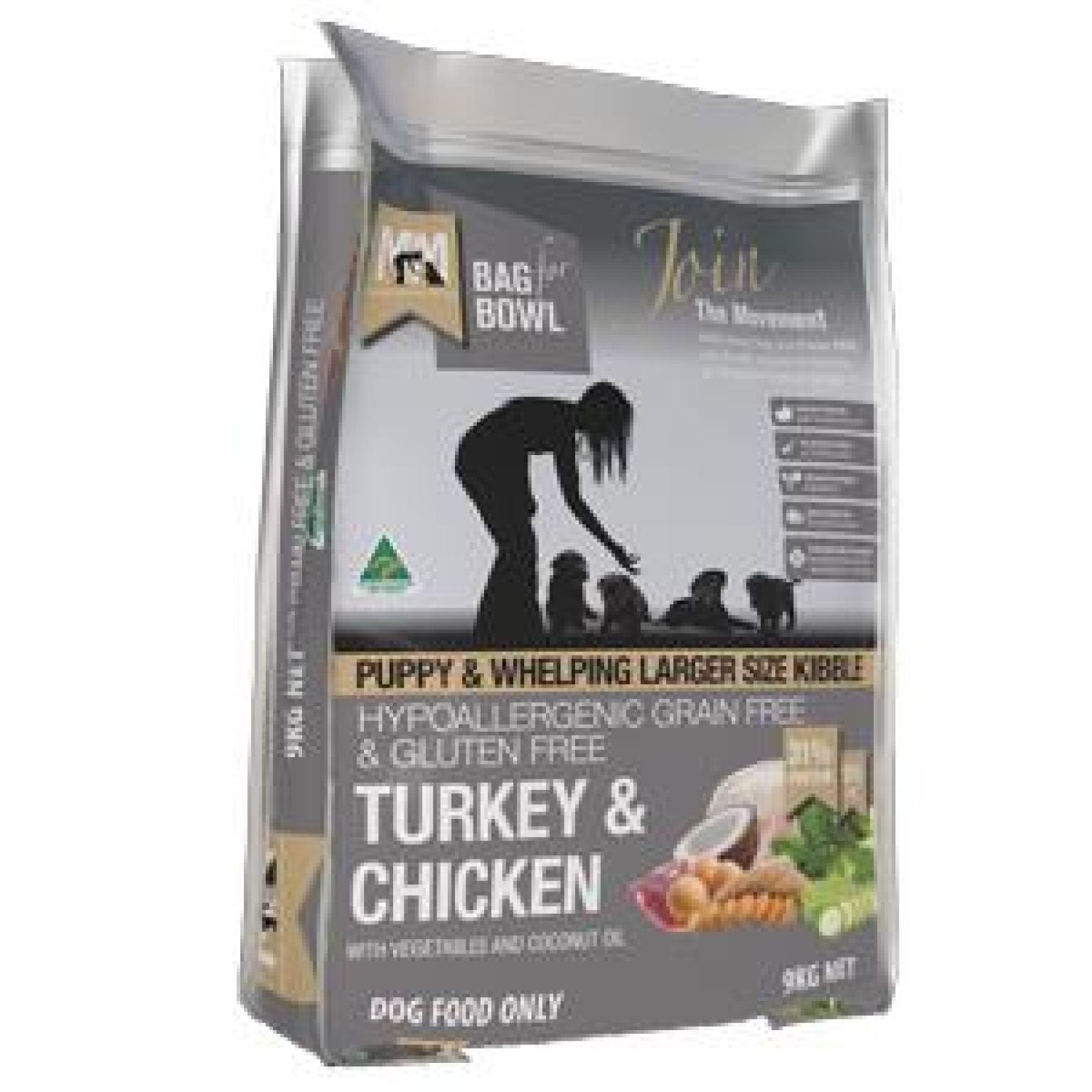 MEALS FOR MUTTS GRAIN FREE PUPPY LARGE BREED TURKEY AND CHICKEN 9KG