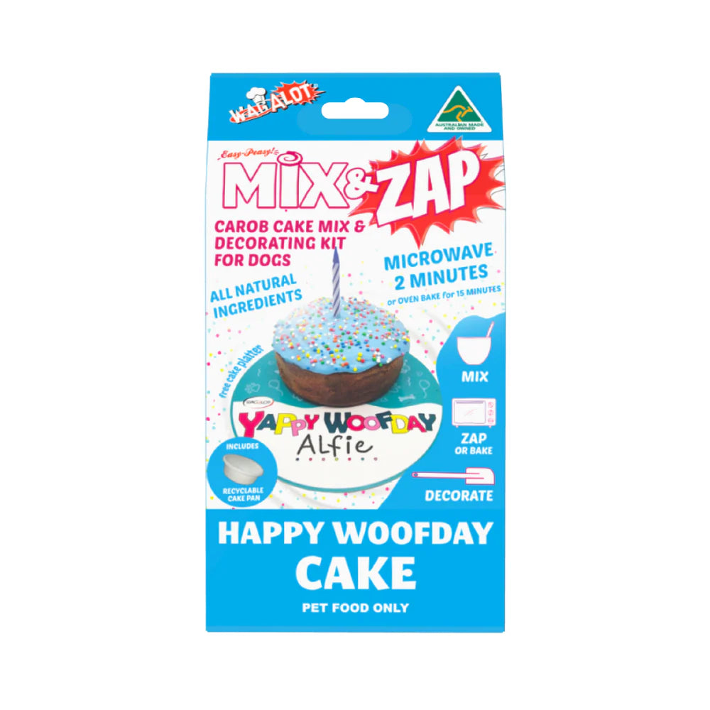 MIX & ZAP WOOF DAY DOG CAKE