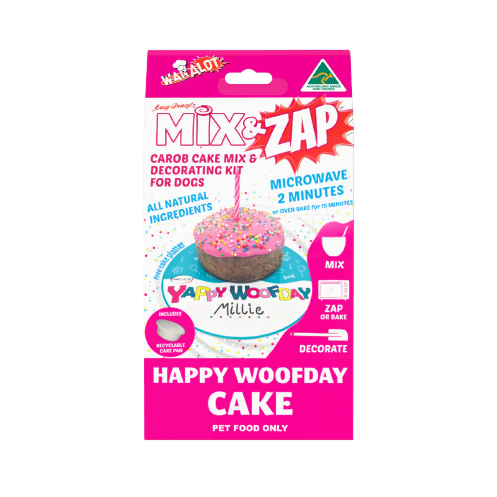 MIX & ZAP WOOF DAY DOG CAKE