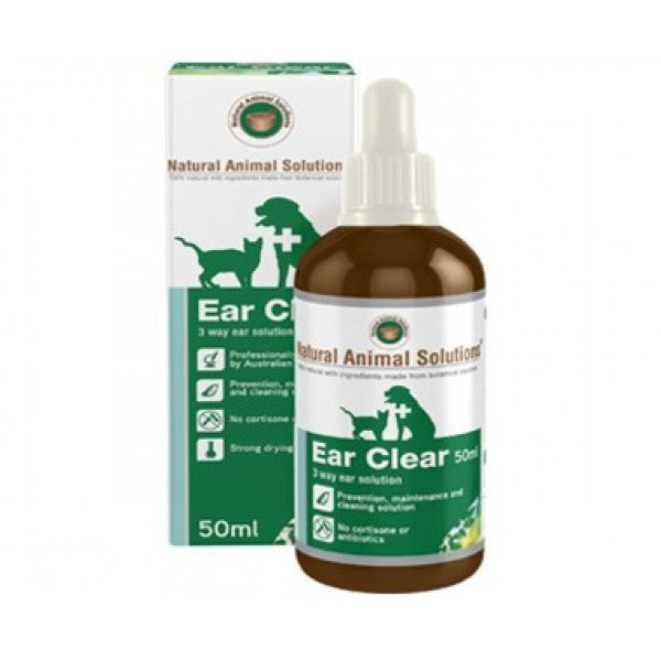 NATURAL ANIMAL SOLUTIONS EAR CLEAR 50ML