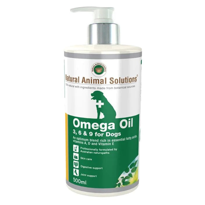 NATURAL ANIMAL SOLUTIONS OMEGA OIL FOR DOGS 500ML
