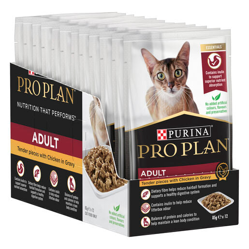 PRO PLAN CAT CHICKEN IN GRAVY 85G X 12