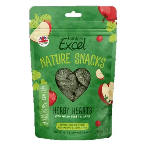 BURGESS EXCEL NATURE SNACKS APPLE & HERBS 60G